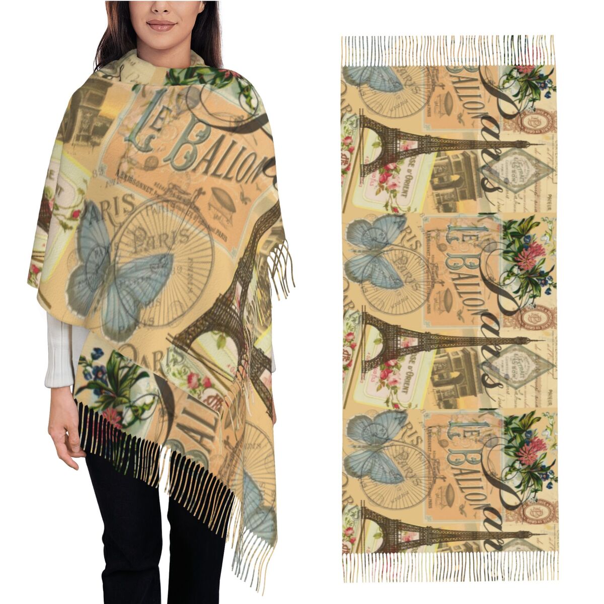 Pashmina Wrap Large - Schal Wrap Damen Winter Großer langer