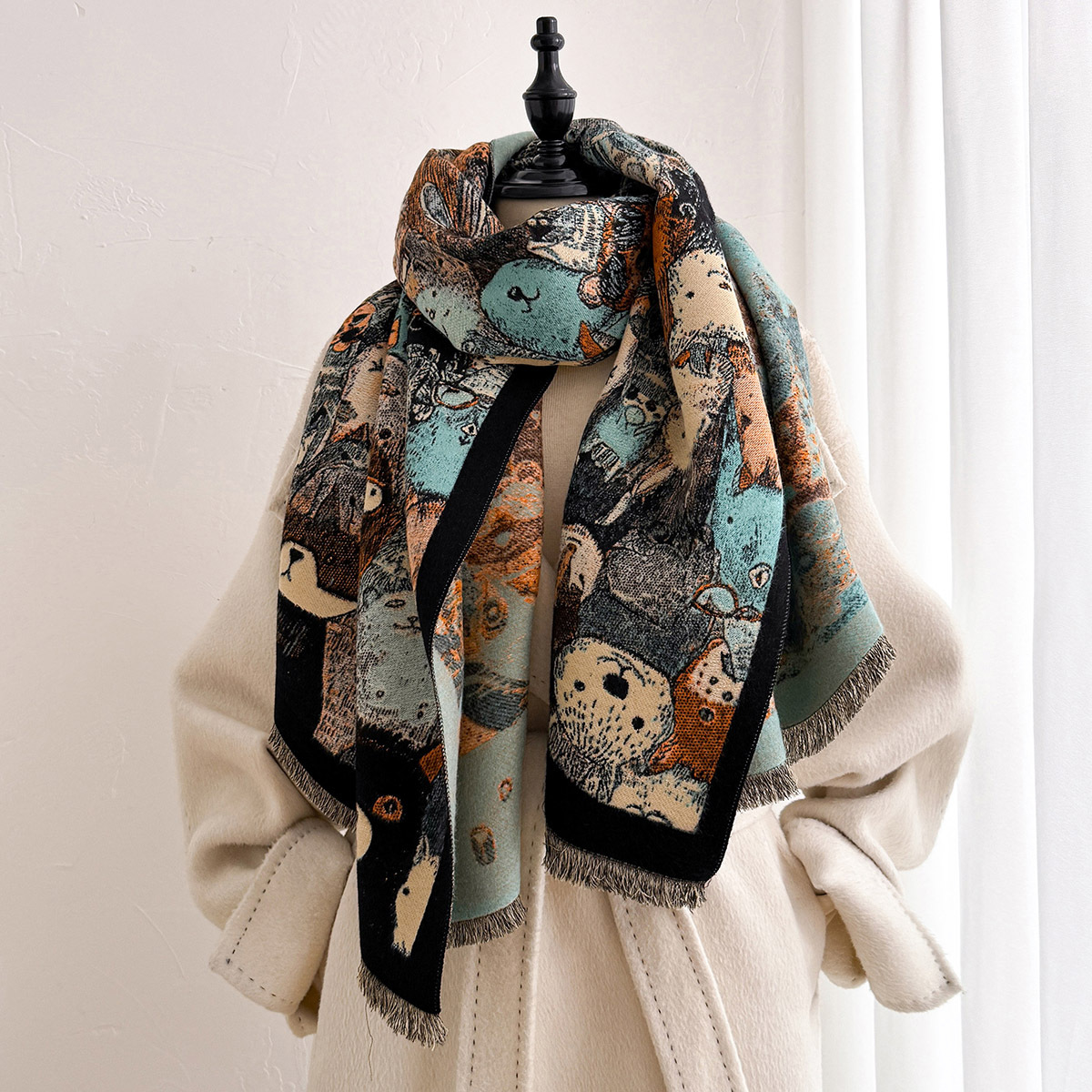 Damen-Schal aus Kaschmir-Imita – Pashmina Wrap Large Bewertung und Preis