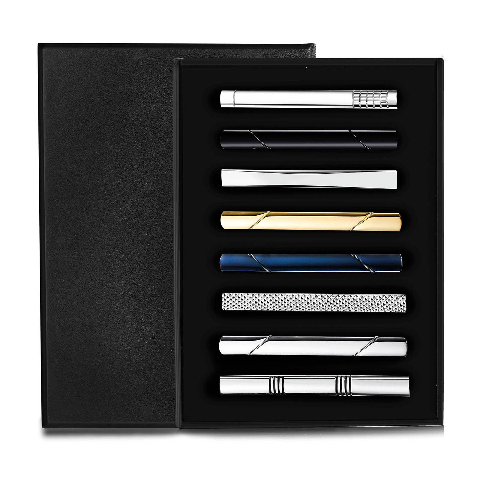8x Krawattenklammern, einfache – Tie Bar Set Gift Bewertung und Preis