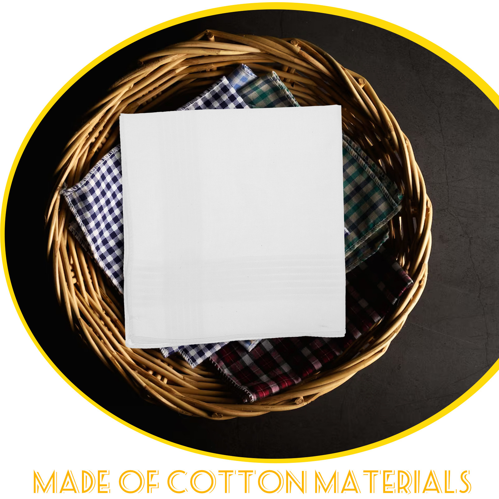 3 Stück reinweiße Taschentüche – Handkerchief Cotton Men Bewertung und Preis