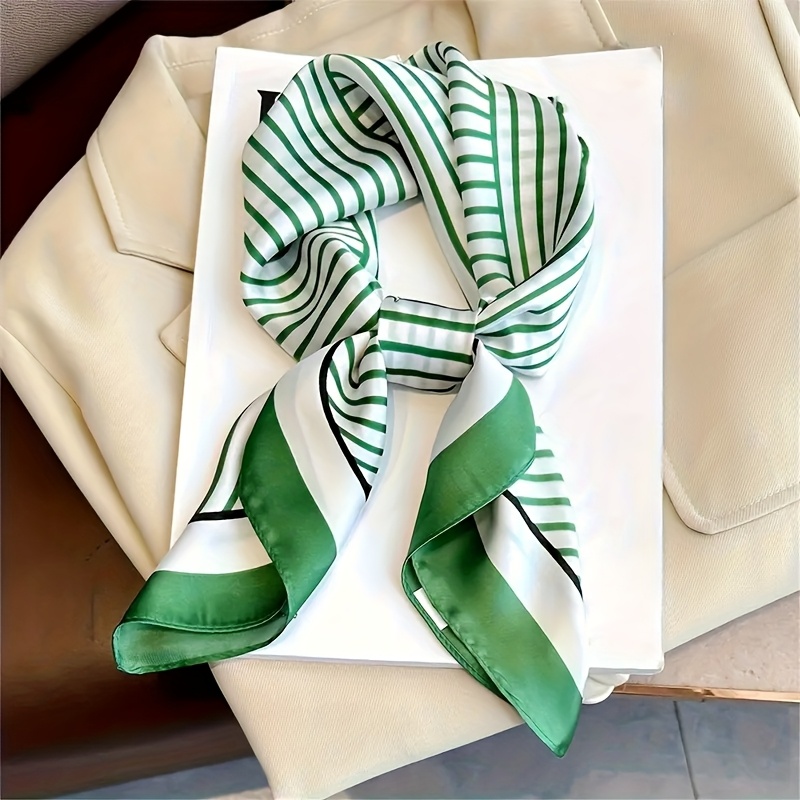 Luxus Marke Seide Streifen Des – Scarf Silk Square Bewertung und Preis