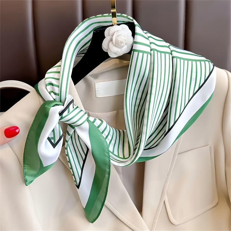 Luxus Marke Seide Streifen Des – Scarf Silk Square Bewertung und Preis