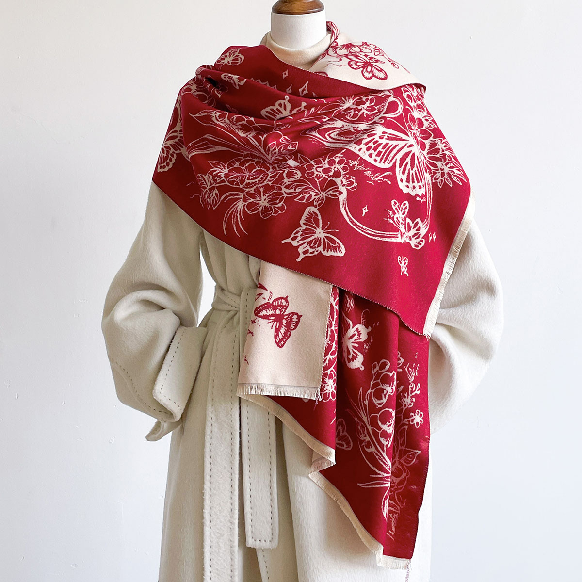 Imitat-Kaschmir-Schal mit Fran – Pashmina Wrap Large Bewertung und Preis