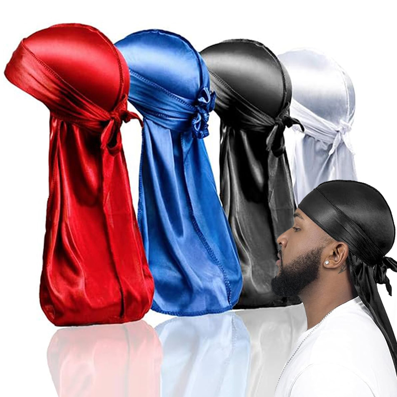1-4Pcs Neue seide Durag Bandan – Bandana Doo Rag Bewertung und Preis