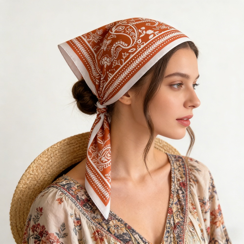 1 Stück modischer Seidenschal  – Scarf Silk Square Bewertung und Preis