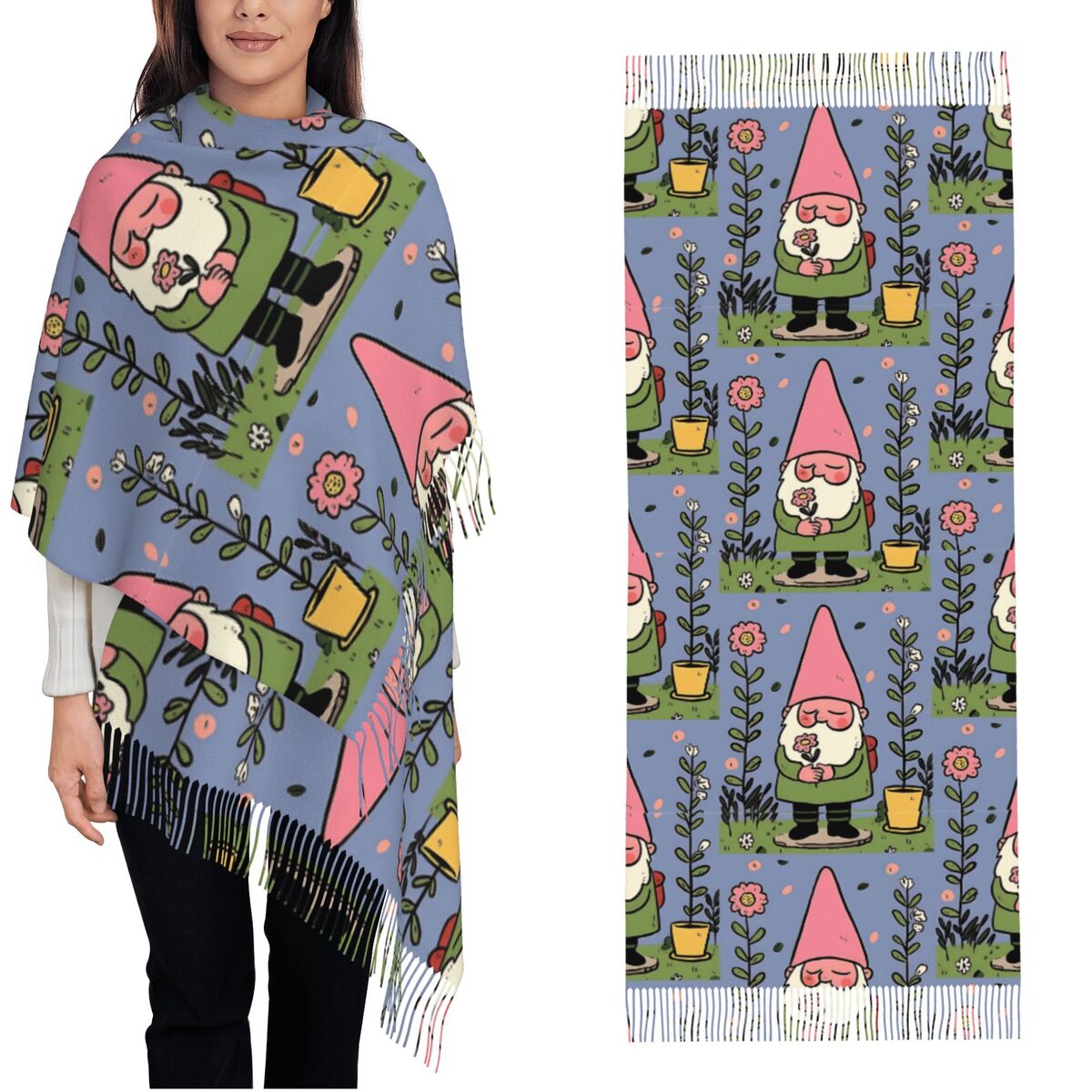 Mythical Garden Gnome Schals f – Pashmina Wrap Large Bewertung und Preis