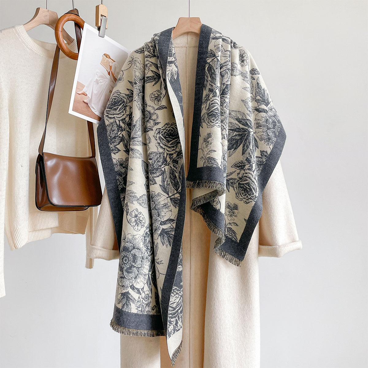 Imitat-Kaschmirschal für Damen – Pashmina Wrap Large Bewertung und Preis