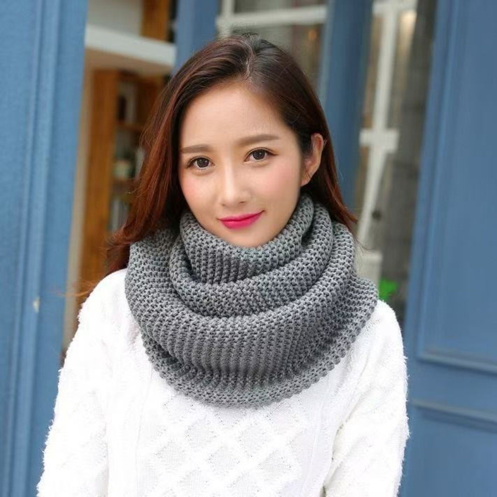 Warmer, einfarbiger Infinity-S – Infinity Scarf Knit Bewertung und Preis